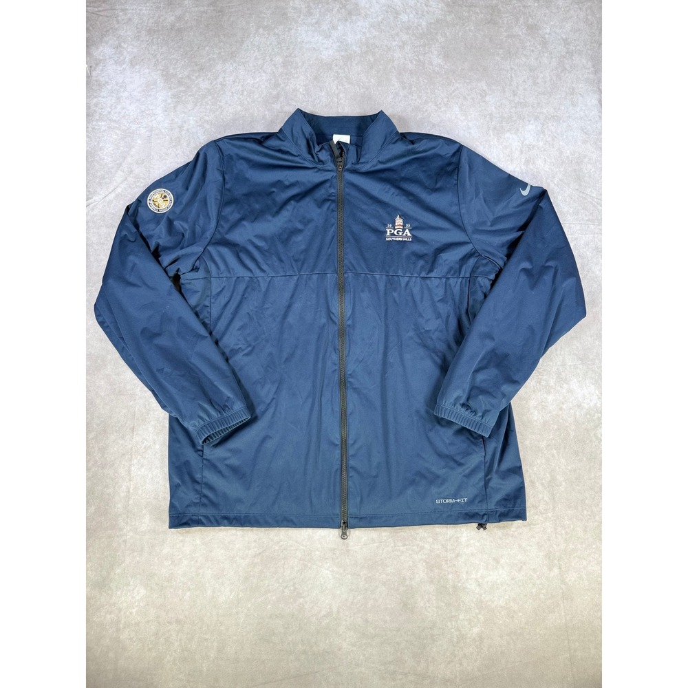 Nike Golf Storm-FIT Jacket Mens XL 2022 PGA Southern Hills Navy Blue DA2867-451